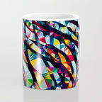 Wavy Lines Low Poly Geometric Triangles Coffee Mug Gallery Image 4