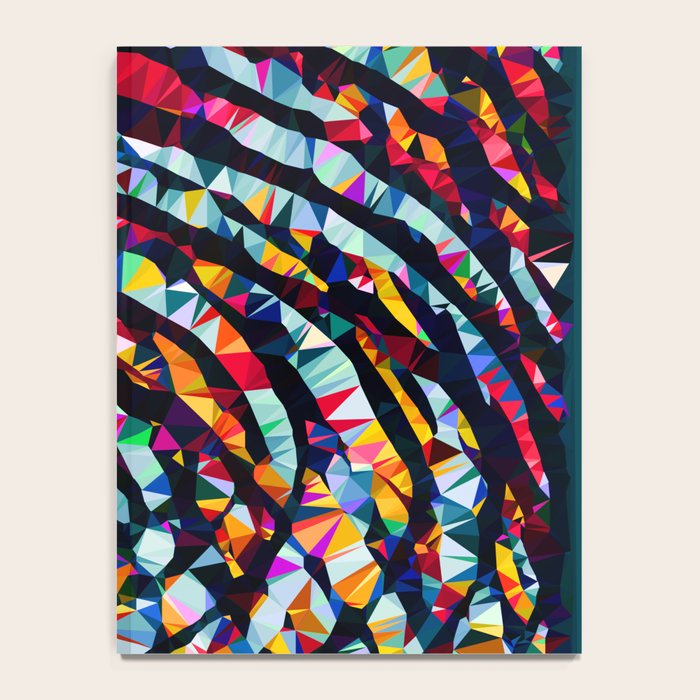 Wavy Lines Low Poly Geometric Triangles Notebook Gallery Image 4