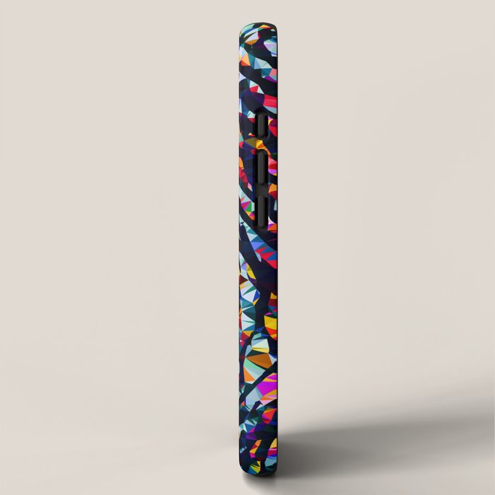 Wavy Lines Low Poly Geometric Triangles iPhone Case Gallery Image 2