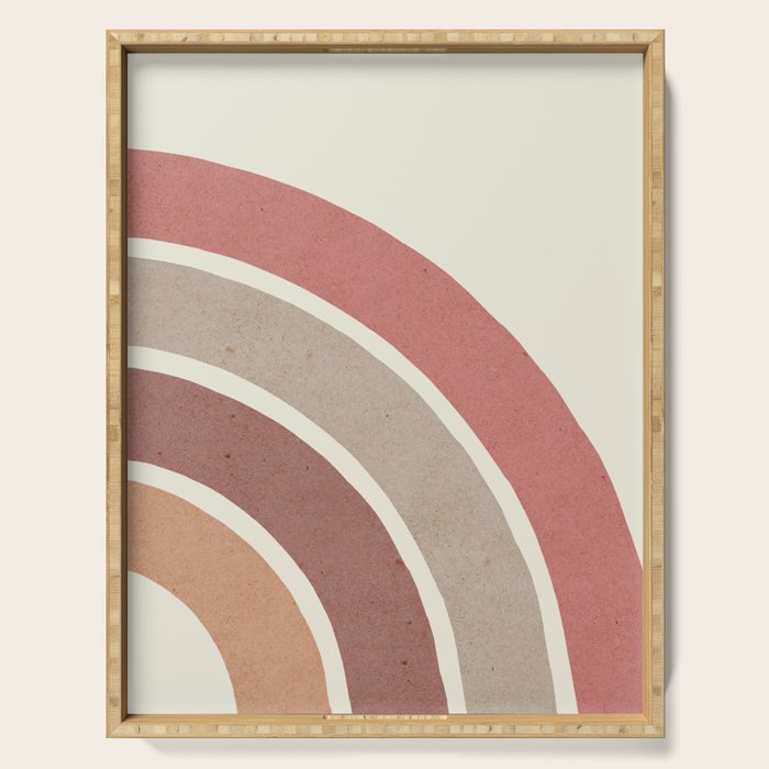Abstract rainbow 2 Serving Tray Gallery Image 1