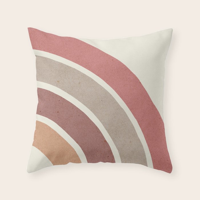 Abstract rainbow 2 Throw Pillow Gallery Image 1