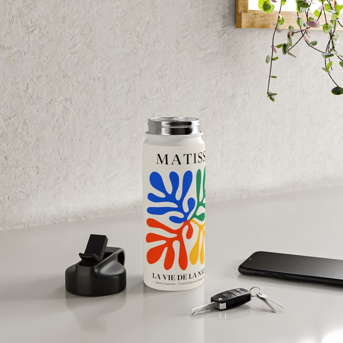Nature Leaf Cutouts II: Day Edition | Mid-Century Henri Matisse Series Water Bottle Gallery Image 4