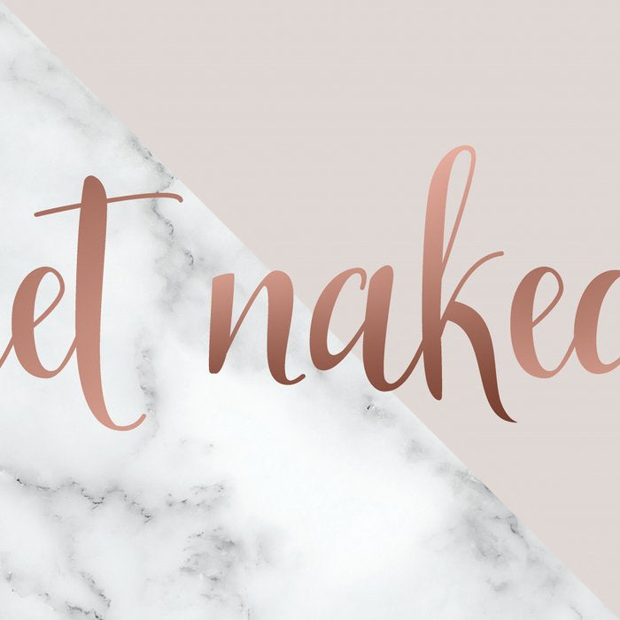 Get Naked, Bathroom Art, Rose Gold, Blush Pink, Marble Coffee Mug Gallery Image 2