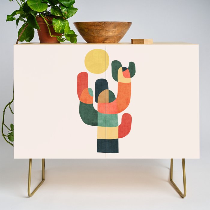 Cactus in the desert Credenza Gallery Image 1