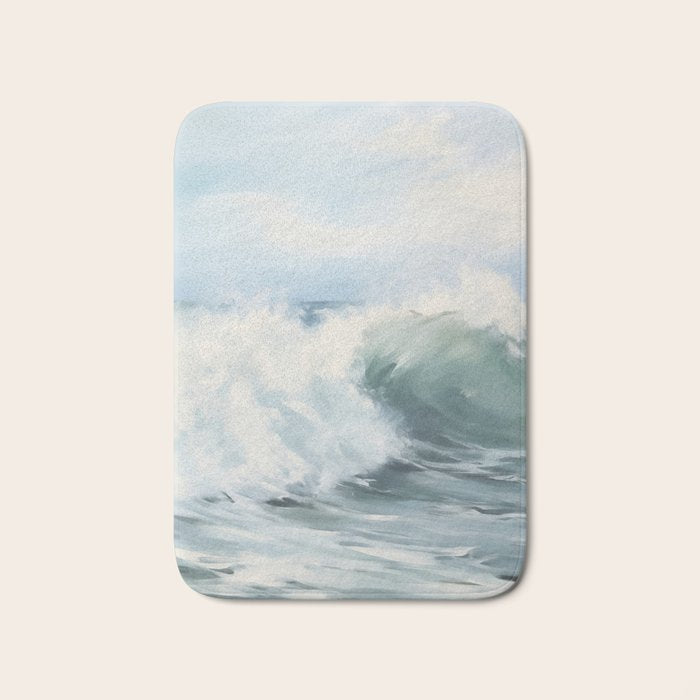 Ocean Waves Bath Mat Gallery Image 1