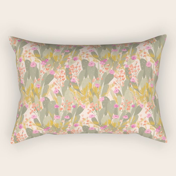 Cactus Garden Rectangular Pillow Gallery Image 1