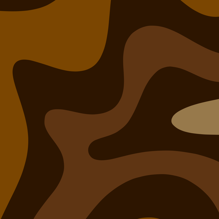 Retro Liquid Swirl Abstract Pattern Square in Brown Tones Coffee Mug Gallery Image 2