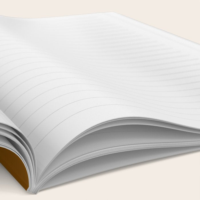 Retro Liquid Swirl Abstract Pattern Square in Brown Tones Notebook Gallery Image 2