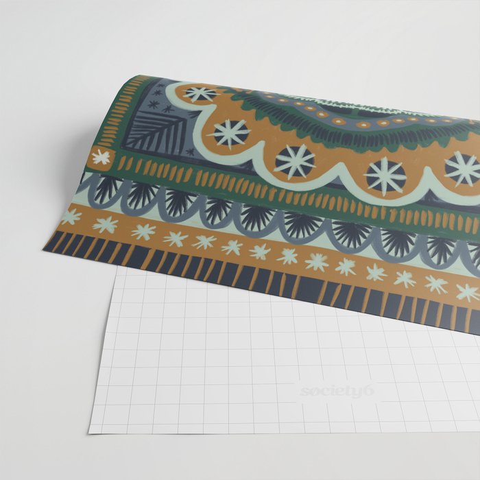 Winter Symmetric Pattern Wrapping Paper Gallery Image 2