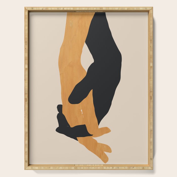 Holding Hands 2 Serving Tray Gallery Image 1