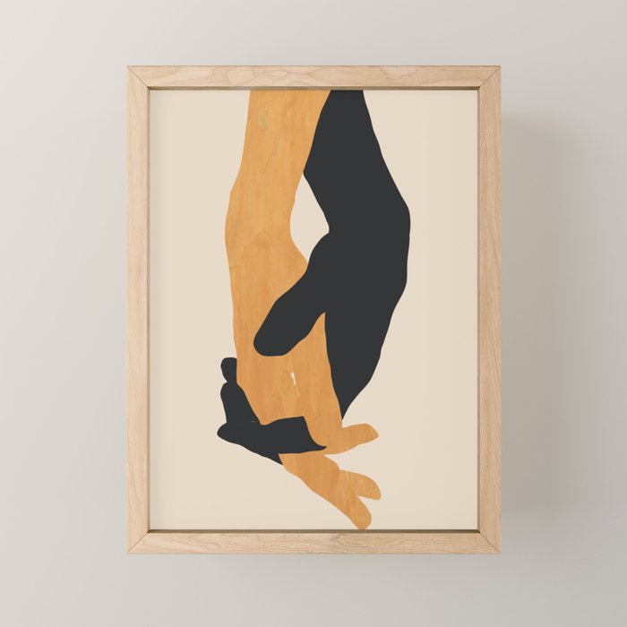 Holding Hands 2 Mini Art Print Gallery Image 1