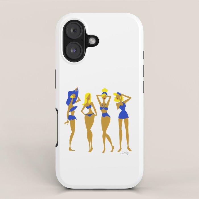 Beach Bombshells - Blondes in Blue iPhone Case Gallery Image 1
