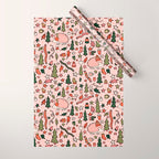 Hedgehog in Winter Print Wrapping Paper Gallery Image 1