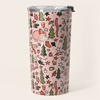 Hedgehog in Winter Print Travel Mug Gallery Image 2
