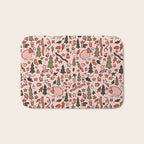 Hedgehog in Winter Print Bath Mat Gallery Image 1