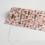 Hedgehog in Winter Print Wrapping Paper Gallery Image 2