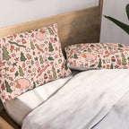 Hedgehog in Winter Print Pillow Sham Gallery Image 2