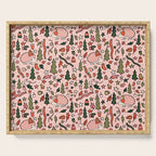 Hedgehog in Winter Print Serving Tray Gallery Image 1