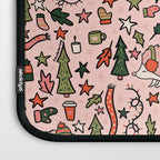Hedgehog in Winter Print Laptop Sleeve Gallery Image 3