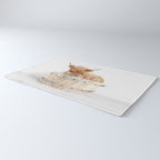 Highland Cow in a Wooden Bathtub, Cow Taking a Bath, Bathtub Animal Art Print By Synplus Rug Gallery Image 3