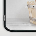 Highland Cow in a Wooden Bathtub, Cow Taking a Bath, Bathtub Animal Art Print By Synplus Laptop Sleeve Gallery Image 3