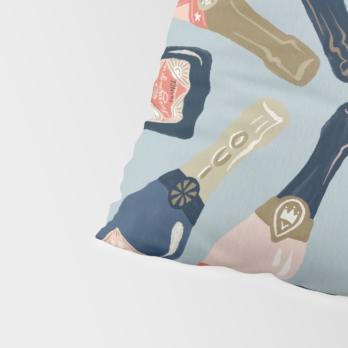 French Champagne Collection - Navy & Coral Pillow Sham Gallery Image 4