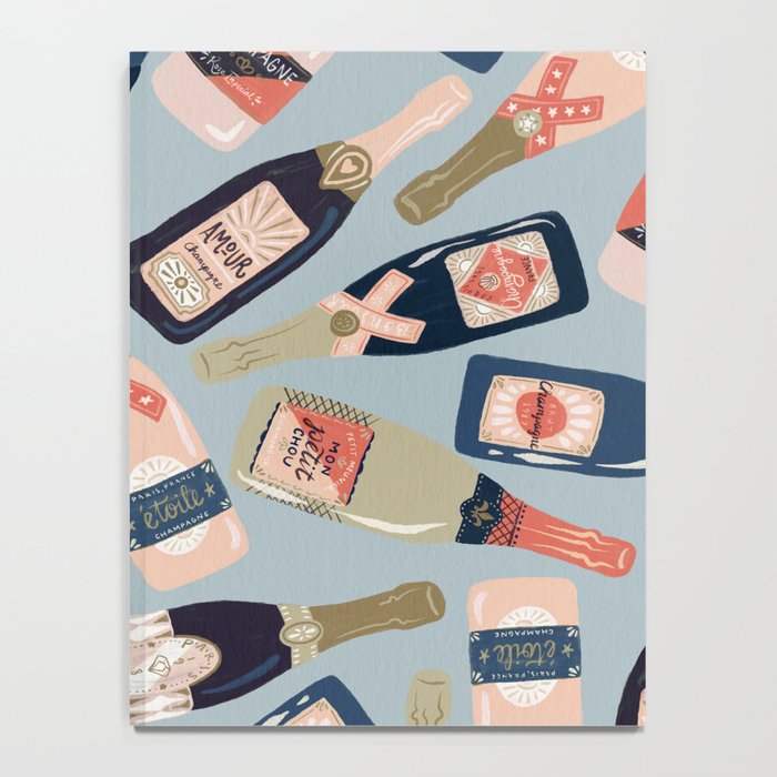 French Champagne Collection - Navy & Coral Notebook Gallery Image 4