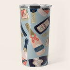 French Champagne Collection - Navy & Coral Travel Mug Gallery Image 1