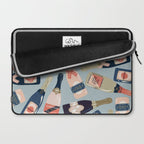 French Champagne Collection - Navy & Coral Laptop Sleeve Gallery Image 2