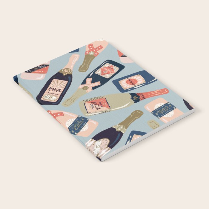 French Champagne Collection - Navy & Coral Notebook Gallery Image 1