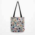 French Champagne Collection - Navy & Coral Tote Bag Gallery Image 2
