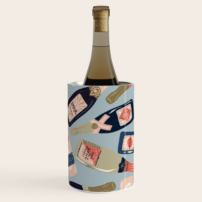 French Champagne Collection - Navy & Coral Wine Chiller Gallery Image 3