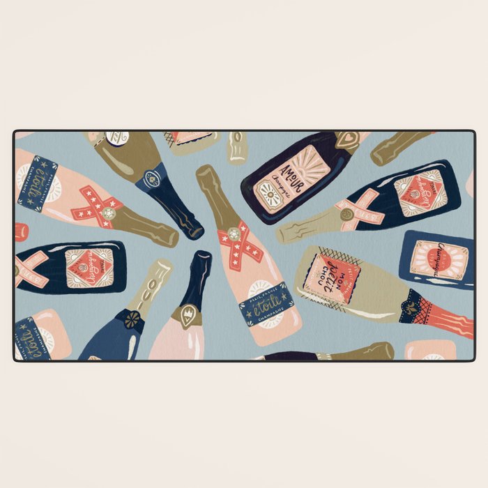 French Champagne Collection - Navy & Coral Desk Mat Gallery Image 3
