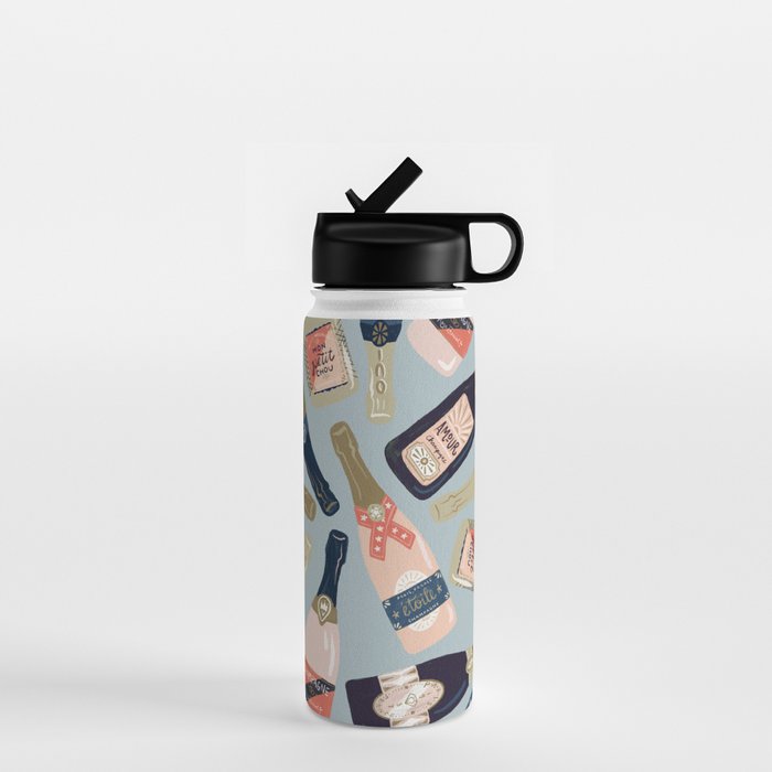 French Champagne Collection - Navy & Coral Water Bottle Gallery Image 1