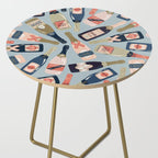 French Champagne Collection - Navy & Coral Side Table Gallery Image 2