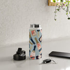French Champagne Collection - Navy & Coral Water Bottle Gallery Image 4