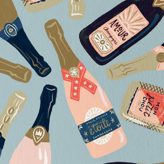 French Champagne Collection - Navy & Coral Coffee Mug Gallery Image 2