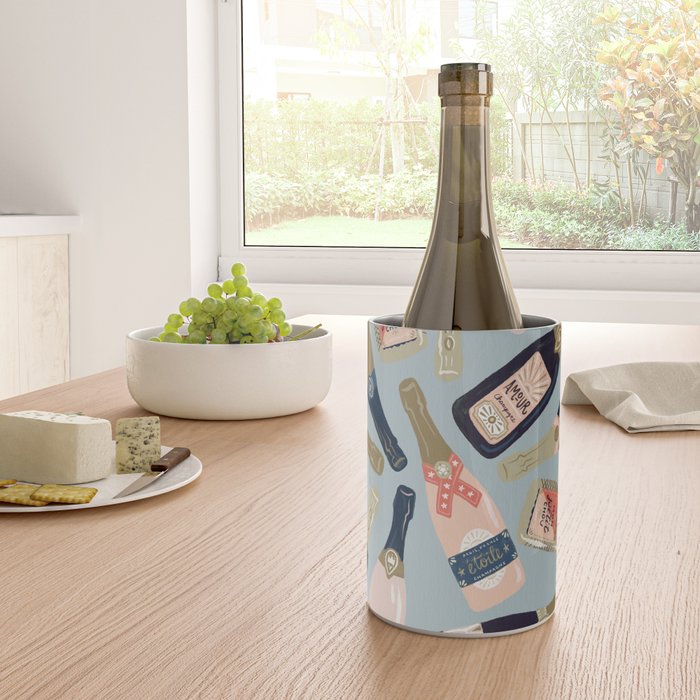 French Champagne Collection - Navy & Coral Wine Chiller Gallery Image 4