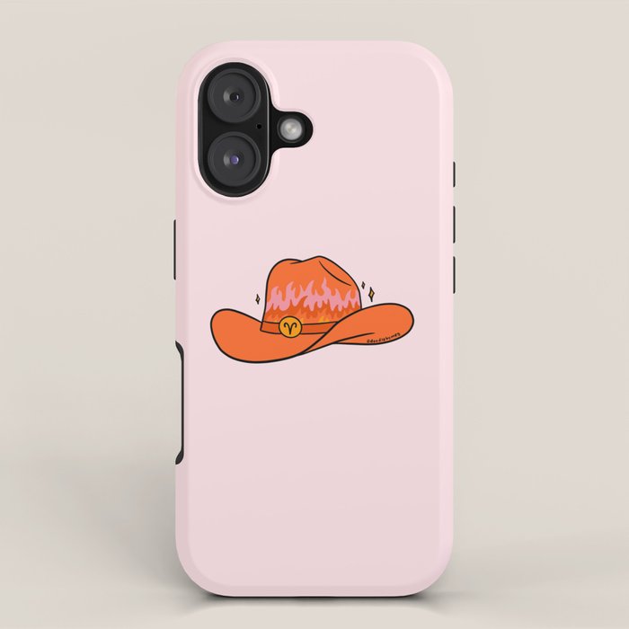 Aries Cowboy Hat iPhone Case Gallery Image 1