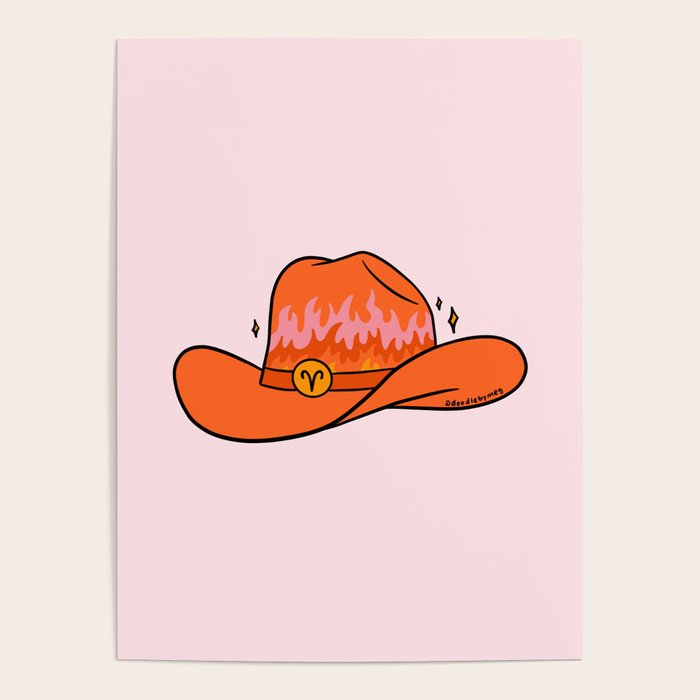 Aries Cowboy Hat Poster Gallery Image 4