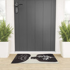 Mid Century Minimalist Black Ink Tribal Vase Abstract Vase Shapes Floral Plant Welcome Mat Gallery Image 3