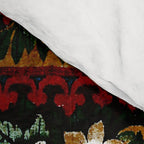Medieval Unicorn Midnight Floral Garden Comforter Gallery Image 4