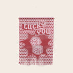 Lucky You Dice in Pink and Red Wall Hanging Gallery Image 1