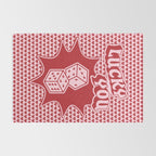 Lucky You Dice in Pink and Red Rug Gallery Image 2