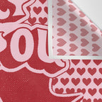 Lucky You Dice in Pink and Red Wall Tapestry Gallery Image 3