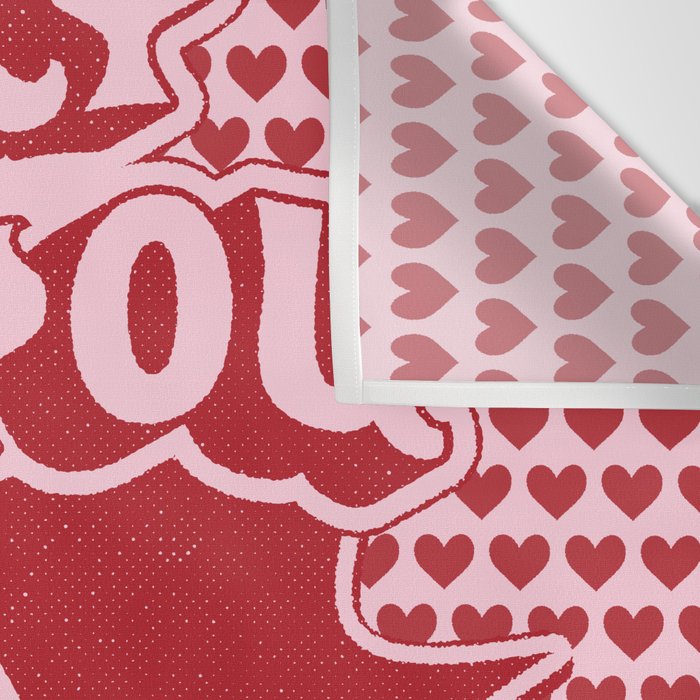 Lucky You Dice in Pink and Red Wall Tapestry Gallery Image 3