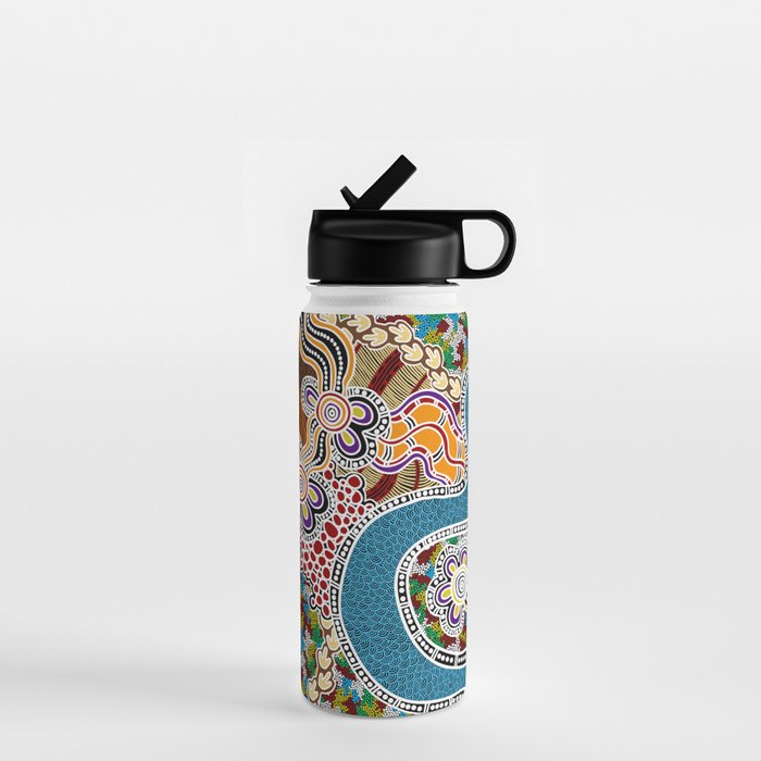 Authentic Aboriginal Art -  Water Bottle Gallery Image 1