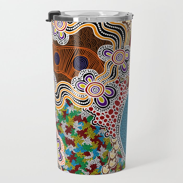 Authentic Aboriginal Art -  Travel Mug Gallery Image 3