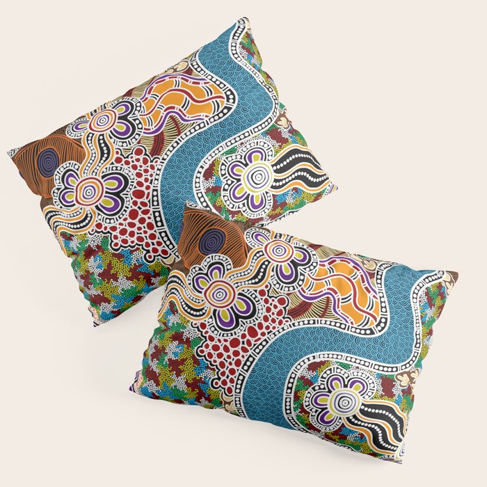 Authentic Aboriginal Art -  Pillow Sham Gallery Image 3