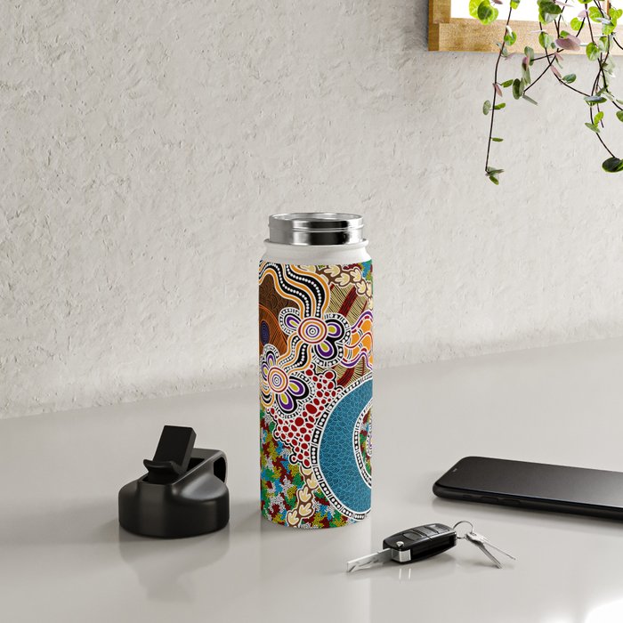 Authentic Aboriginal Art -  Water Bottle Gallery Image 4